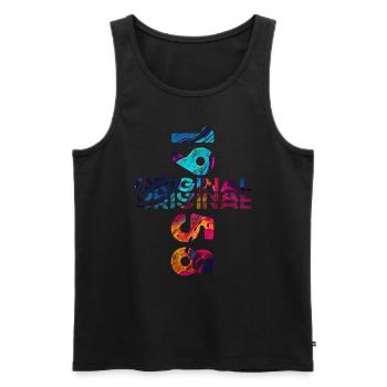 66th Birthday Year of Build 1958 Year 1958 Original - Men's Premium Organic Tank Top - black - Front - AI Model Male 178 light (178cm)