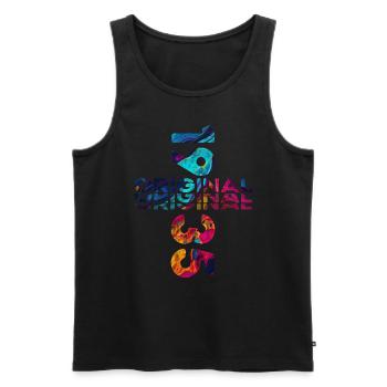 90th Birthday Year 1935 Year 1935 Original - Men's Premium Organic Tank Top - black - Front - AI Model Male 178 light (178cm)