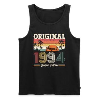 30th Birthday Original August 1994 Vintage 1994 - Men's Premium Organic Tank Top - black - Front - Michal (187cm)