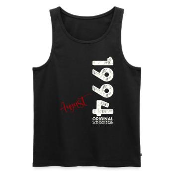 30th Birthday Original August 1994 Vintage 1994 - Men's Premium Organic Tank Top - black - Front - Michal (187cm)