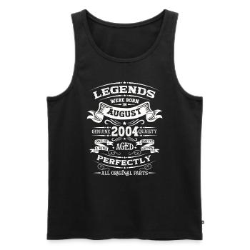 20th Birthday Original Legend 2004 Vintage 2004 - Men's Premium Organic Tank Top - black - Front - AI Model Male 178 light (178cm)