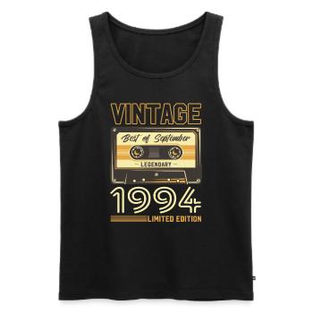 30. Geburtstag Legende September 1994 Jahrgang 94 - Männer Premium Bio Tank Top - Schwarz - Vorne - Michal (187cm)