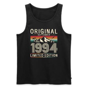 30. Geburtstag Legende September 1994 Jahrgang 94 - Männer Premium Bio Tank Top - Schwarz - Vorne - Michal (187cm)