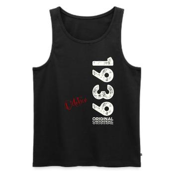 85th Birthday Legend October 1939 Volume 39 - Men's Premium Organic Tank Top - black - Front - AI Model Male 178 light (178cm)
