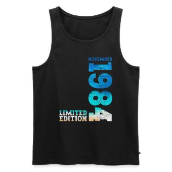 40th Birthday Original November 1984 Volume 84 - Men's Premium Organic Tank Top - black - Front - Michal (187cm)