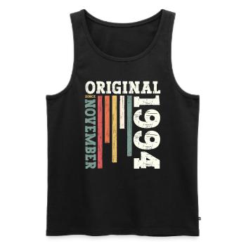 30. Geburtstag Original November 1994 Jahrgang 94 - Männer Premium Bio Tank Top - Schwarz - Vorne - Michal (187cm)