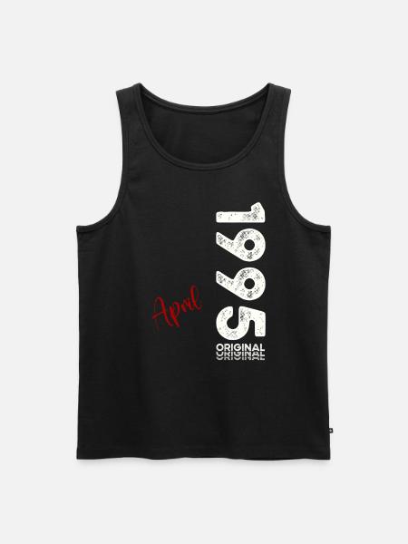 30-årspresent make original april 1995 - Ekologisk premium tanktopp herr - svart