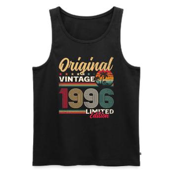 29ème Anniversaire Original Vintage 1996 - Débardeur bio Premium Homme - noir - Devant - Michal (187cm)