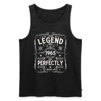 60th Birthday Original Vintage 1965 - Men's Premium Organic Tank Top - black - Front - Michal (187cm)