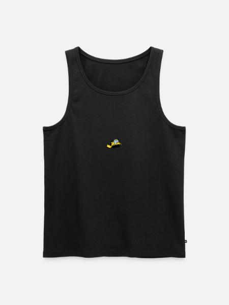Planierraupe - Männer Premium Bio Tank Top - Schwarz