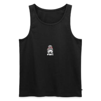 Fußballspieler Tante Fußball - Männer Premium Bio Tank Top - Schwarz - Vorne - AI Model Male 178 light (178cm)