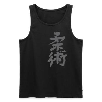 Le Jiujitsu - Débardeur bio Premium Homme - noir - Devant - AI Model Male 178 light (178cm)