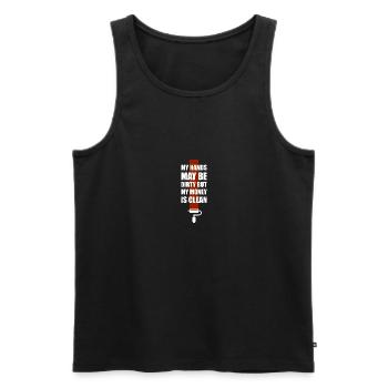 Maler Handwerker Beruf Spruch Geschenk - Männer Premium Bio Tank Top - Schwarz - Vorne - AI Model Male 178 light (178cm)