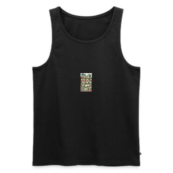 Plants | Houseplants | Gardener - Men's Premium Organic Tank Top - black - Front - Michal (187cm)
