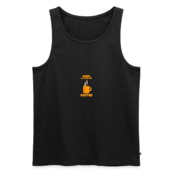 Cafe Asael - Männer Premium Bio Tank Top - Schwarz - Vorne - Michal (187cm)