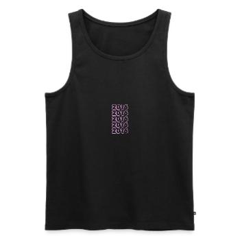 Rosa 2016 - Men's Premium Organic Tank Top - black - Front - AI Model Male 178 light (178cm)