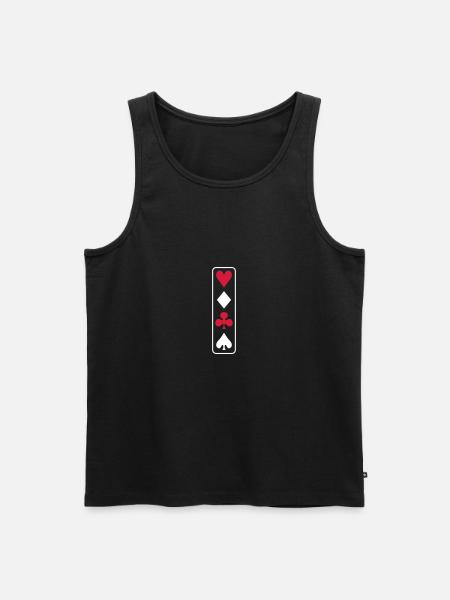 poker vertical - Débardeur bio Premium Homme - noir
