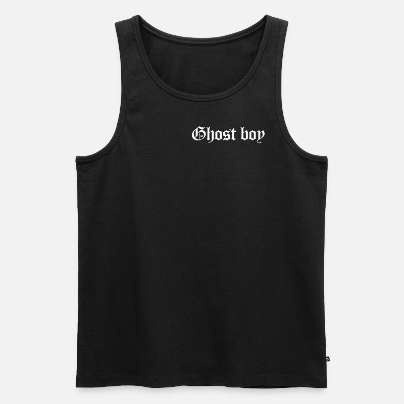 Ghost Boy Aesthetic - Männer Premium Bio Tank Top - Schwarz