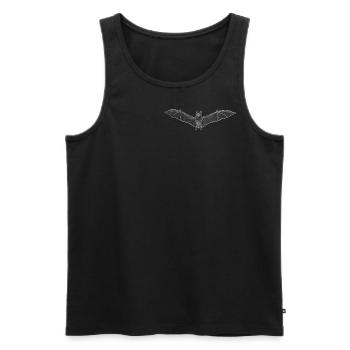 Chauve-souris - Débardeur bio Premium Homme - noir - Devant - AI Model Male 178 light (178cm)