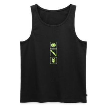 Baby Kind Geburt Mummy Jarne - Männer Premium Bio Tank Top - Schwarz - Vorne - Michal (187cm)