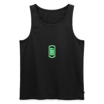 Born in 1997 - Men's Premium Organic Tank Top - black - Front - AI Model Male 178 light (178cm)