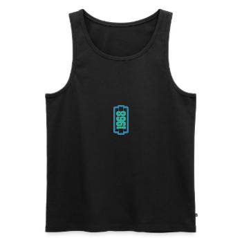 Born in 1968 - Men's Premium Organic Tank Top - black - Front - Michal (187cm)