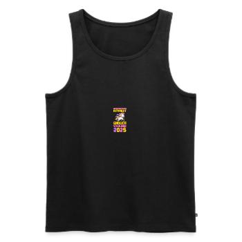 Kita Farewell First Grade School Enrollment 2025 - Men's Premium Organic Tank Top - black - Front - Michal (187cm)