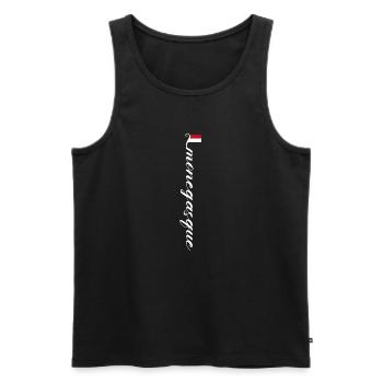 Monaco - Débardeur bio Premium Homme - noir - Devant - Michal (187cm)
