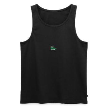 Essen. Schlafen. Gurke. Gartenliebhaber - Männer Premium Bio Tank Top - Schwarz - Vorne - Michal (187cm)