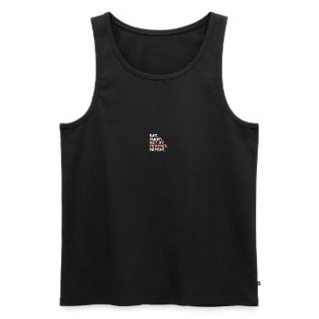 Fruit Gardening Lover Peach - Men's Premium Organic Tank Top - black - Front - AI Model Male 178 light (178cm)