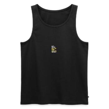 Hobby farmer pineapple cultivation - Men's Premium Organic Tank Top - black - Front - AI Model Male 178 light (178cm)
