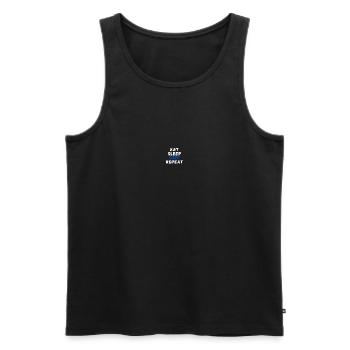 Eat Sleep Surf Repeat - Surfer's Life - Men's Premium Organic Tank Top - black - Front - Michal (187cm)