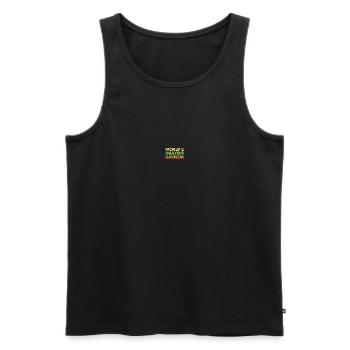 World's Okayest Cashier Retail Joke - Männer Premium Bio Tank Top - Schwarz - Vorne - Michal (187cm)
