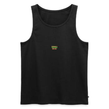 Funny Nursing RN LPN Joke Healthcare - Men's Premium Organic Tank Top - black - Front - Michal (187cm)