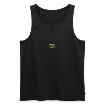 'World's Okayest Surgeon' Humor Tee - Men's Premium Organic Tank Top - black - Front - AI Model Male 178 light (178cm)