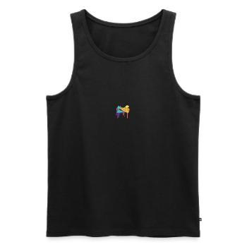 schuhe - Männer Premium Bio Tank Top - Schwarz - Vorne - Michal (187cm)