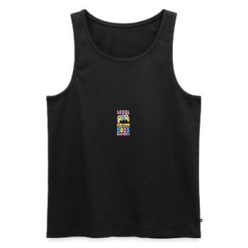 Kita Abschied Erste Klasse Einschulung 2025 - Männer Premium Bio Tank Top - Schwarz - Vorne - Michal (187cm)