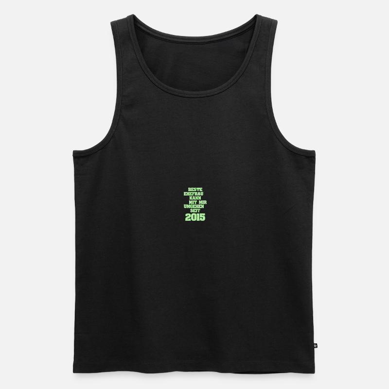 2015 - Männer Premium Bio Tank Top - Schwarz