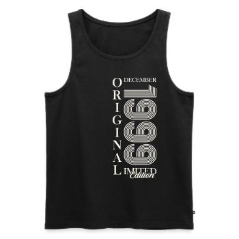 24th Birthday Original December Vintage 1999 - Men's Premium Organic Tank Top - black - Front - Michal (187cm)