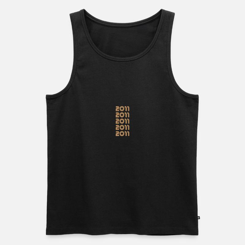 2011 - Männer Premium Bio Tank Top - Schwarz