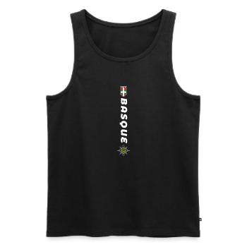 Baskenland Euskadi Lauburu Espana Baskisch - Männer Premium Bio Tank Top - Schwarz - Vorne - AI Model Male 178 light (178cm)