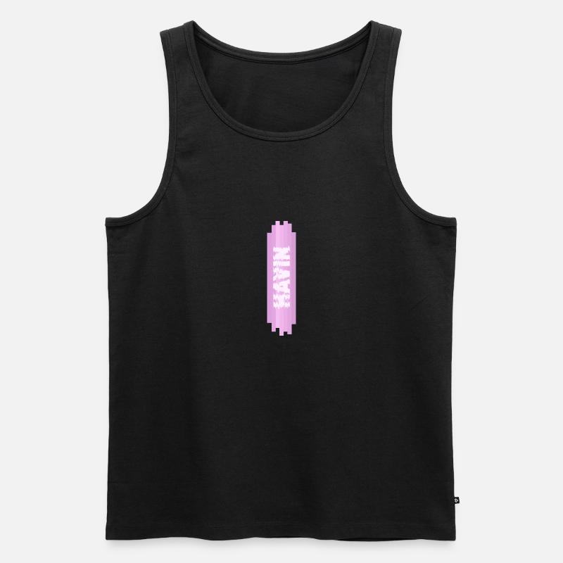 Mädchenname Havin - Männer Premium Bio Tank Top - Schwarz