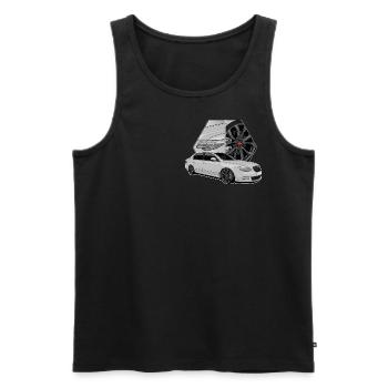 Limousine // Illustration - Männer Premium Bio Tank Top - Schwarz - Vorne - AI Model Male 178 light (178cm)