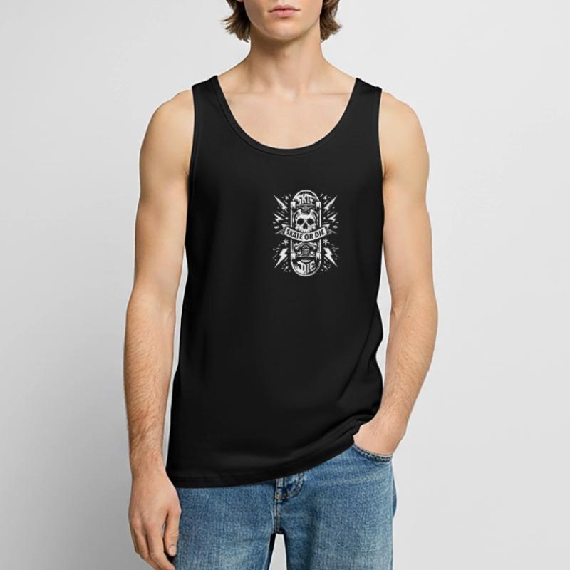 Schlittschuh oder Stirb Männer Premium Bio Tank Top