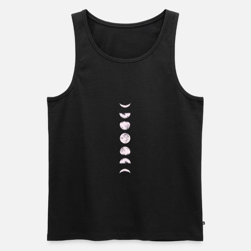 MOND - Männer Premium Bio Tank Top - Schwarz
