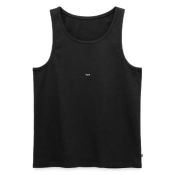 Bee Awesome - Men's Premium Organic Tank Top - black - Front - Michal (187cm)
