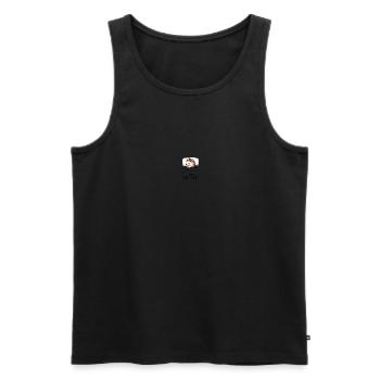 Chemise de nuit préférée - Débardeur bio Premium Homme - noir - Devant - AI Model Male 178 light (178cm)