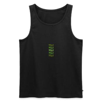 Chef 1961 - Men's Premium Organic Tank Top - black - Front - AI Model Male 178 light (178cm)