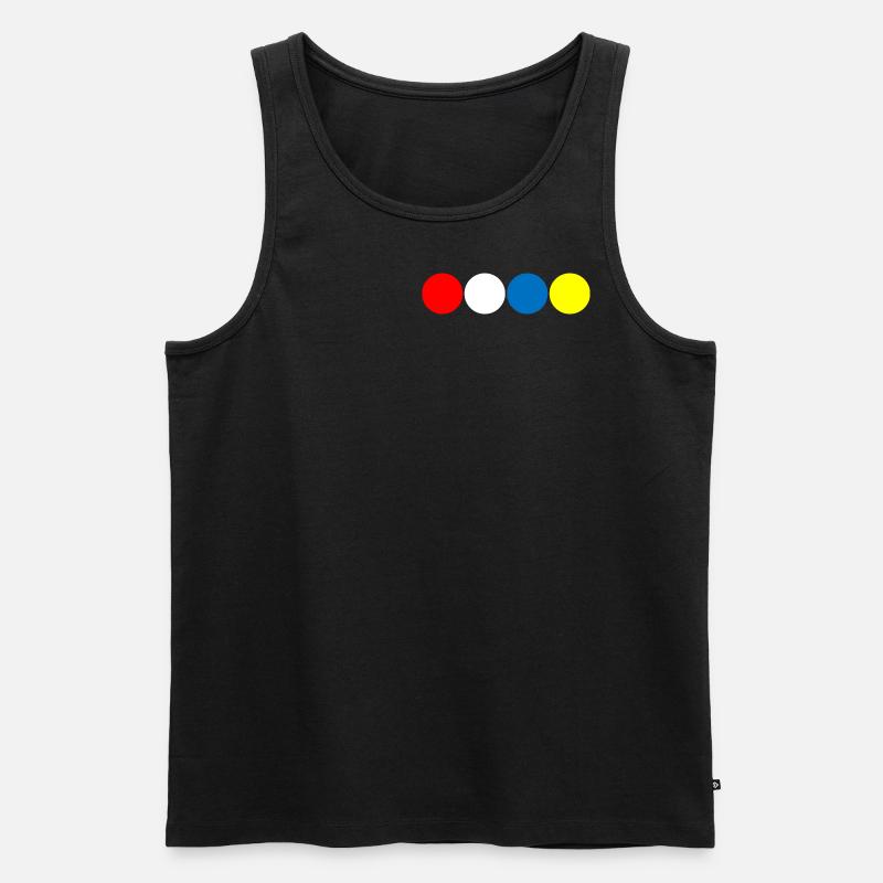 Fastnachts-Bubbles - Männer Premium Bio Tank Top - Schwarz