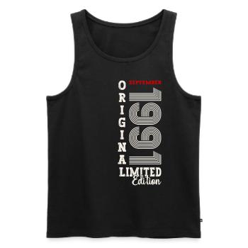 33rd Birthday Legend September 1991 Volume 91 - Men's Premium Organic Tank Top - black - Front - Michal (187cm)